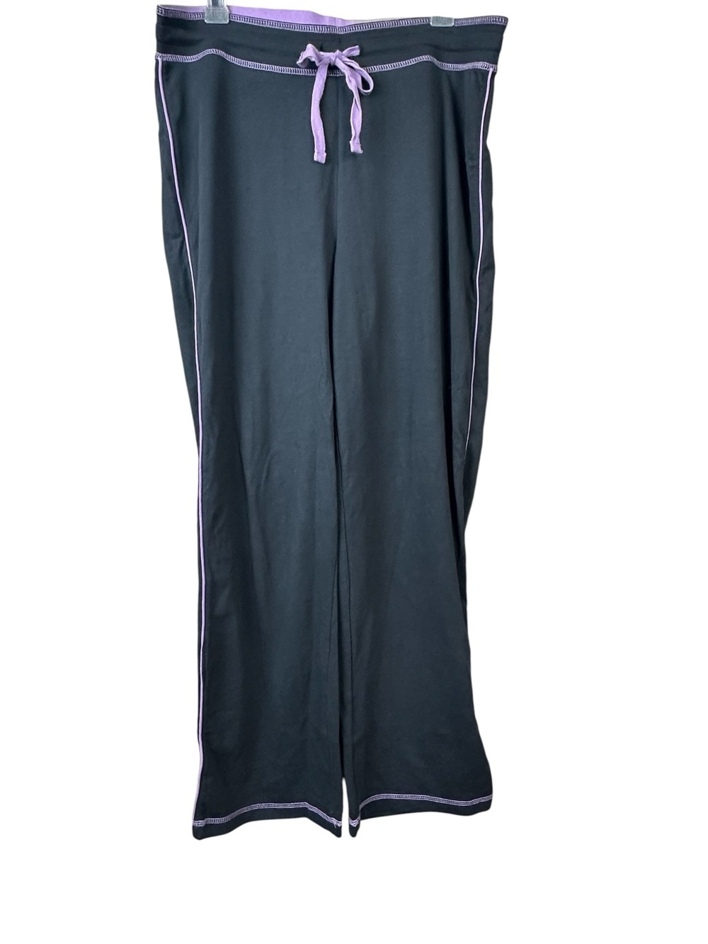 Silverwear New York Black Purple Athletic Track Pants Women Sz L